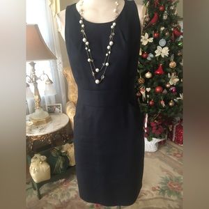 J Crew adorable sleeveless black dress/pockets size 4